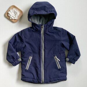 Hanna Andersson Navy Sherpa Lined Hooded Jacket